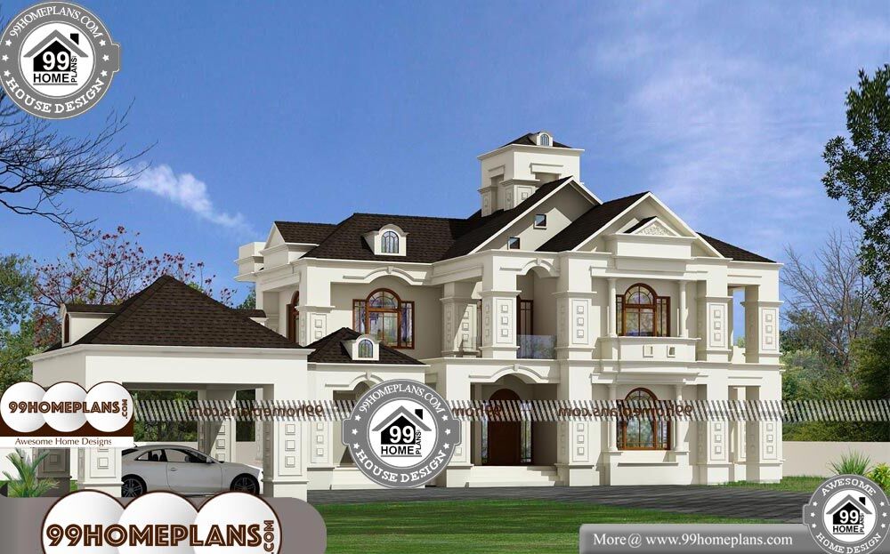 Bungalow Home Plans And Designs - 2 Story 3150 sqft-Home