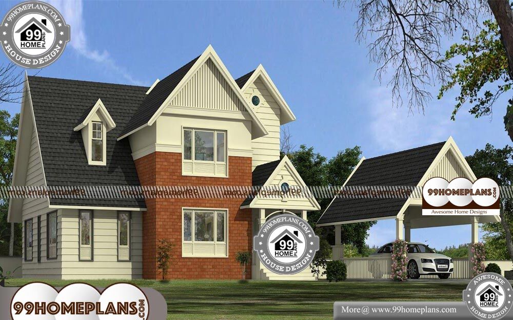Bungalow House Plans With Garage - 2 Story 1943 sqft-Home