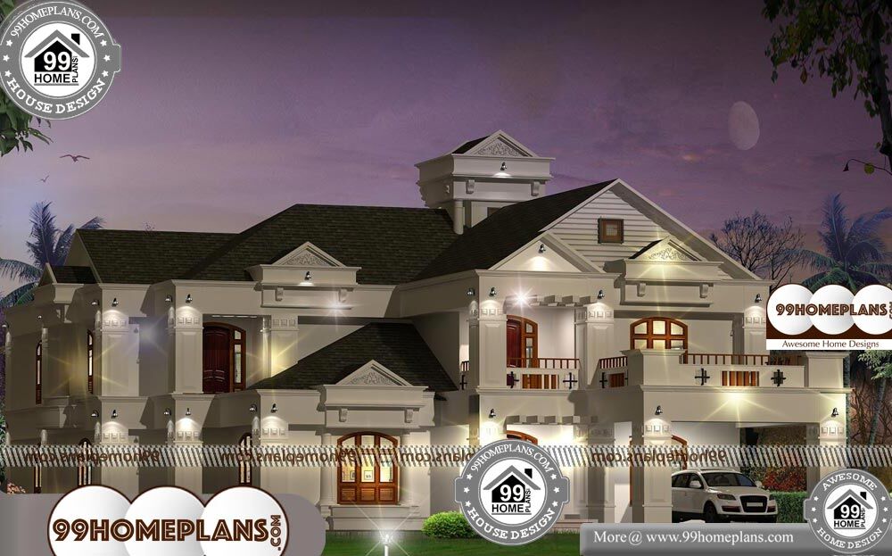 Bungalow Style House Plans - 2 Story 6300 sqft-Home