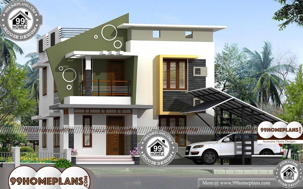 Contemporary Homes In Kerala - 2 Story 2733 sqft-Home