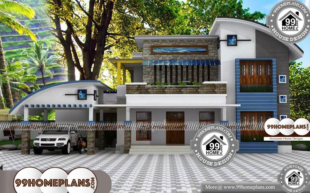 Contemporary Kerala Home Plans - 2 Story 2800 sqft-Home