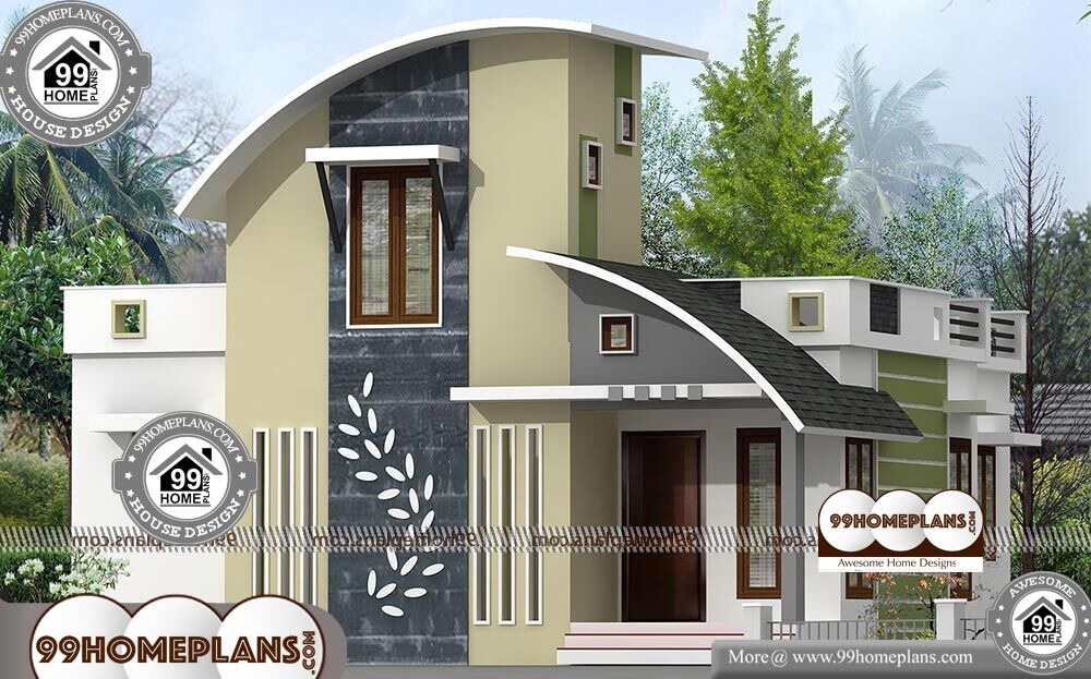 Contemporary One Level House Plans - Single Story 1050 sqft-Home