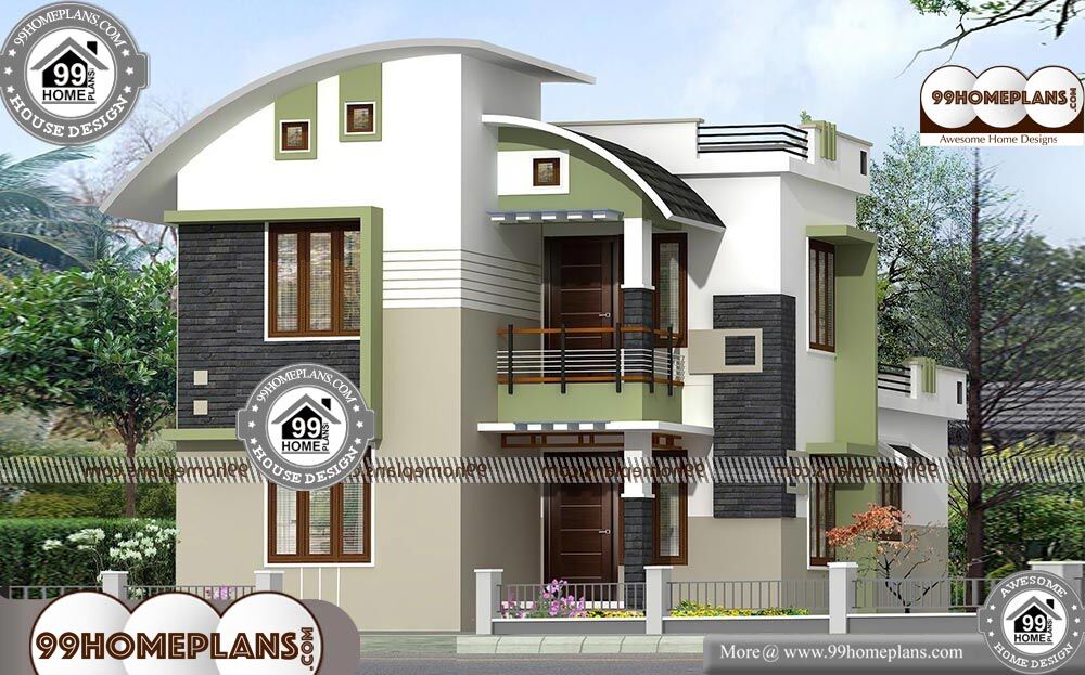 Contemporary Ranch House Plans - 2 Story 1521 sqft-Home