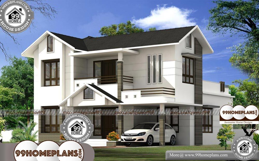 Farmhouse Plans With 4 Bedrooms - 2 Story 2199 sqft-Home