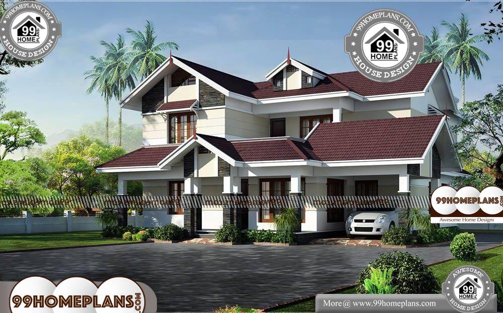 Free Indian Home Plans And Designs - 2 Story 2700 sqft-Home