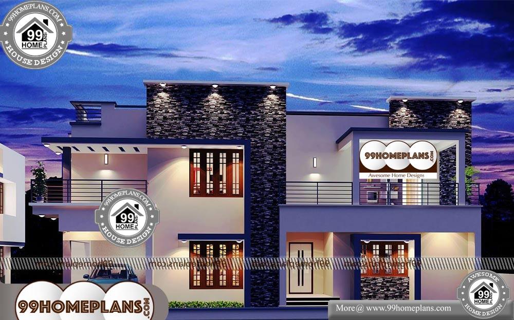 Free Modern House Plans - 2 Story 2975 sqft-Home