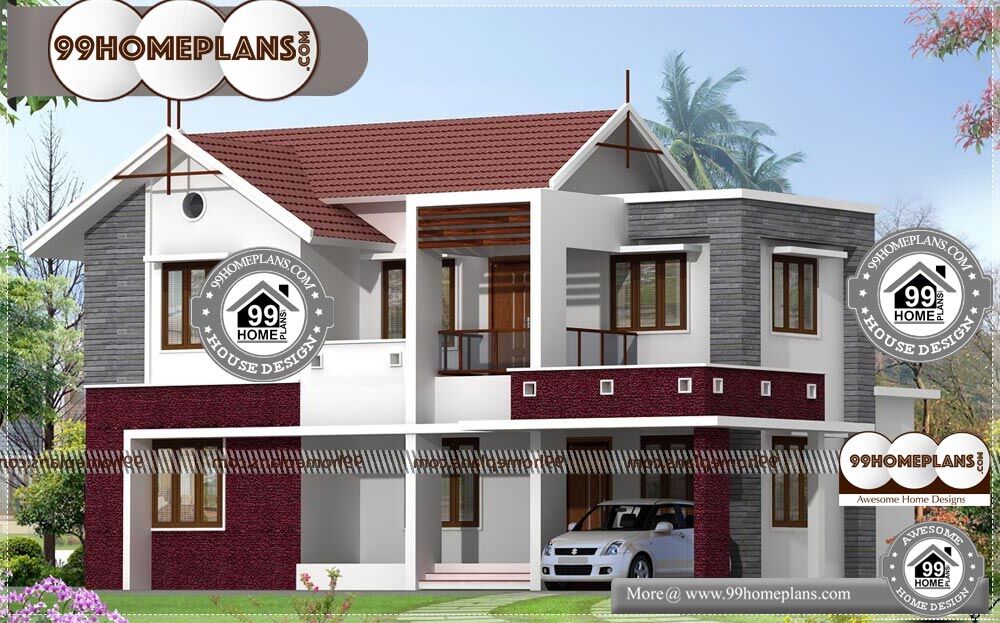 Home Front Design Indian Style - 2 Story 2303 sqft-Home
