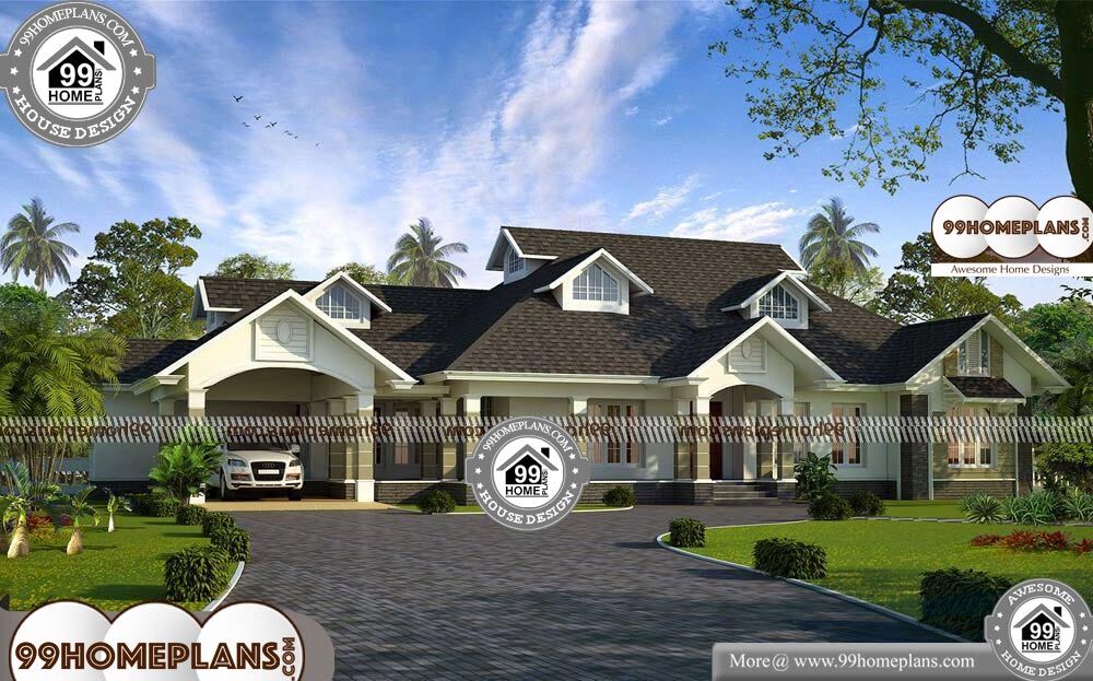 House Design Architecture - Single Story 3300 sqft-Home