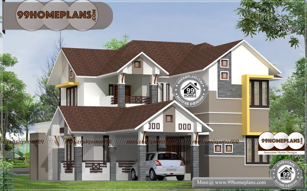 House Designs In India Small House - 2 Story 2443 sqft-Home