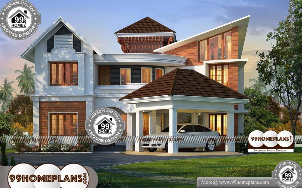 House Front Elevation Designs - 2 Story 3982 sqft-Home