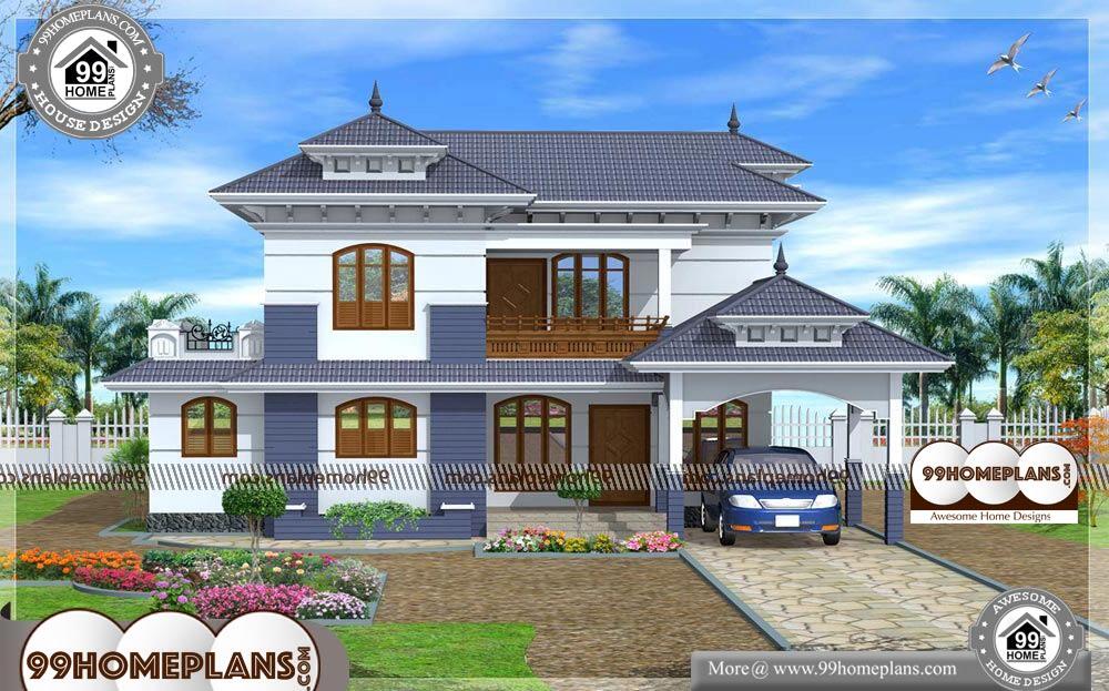 House Front View Indian Style - 2 Story 2235 sqft-Home