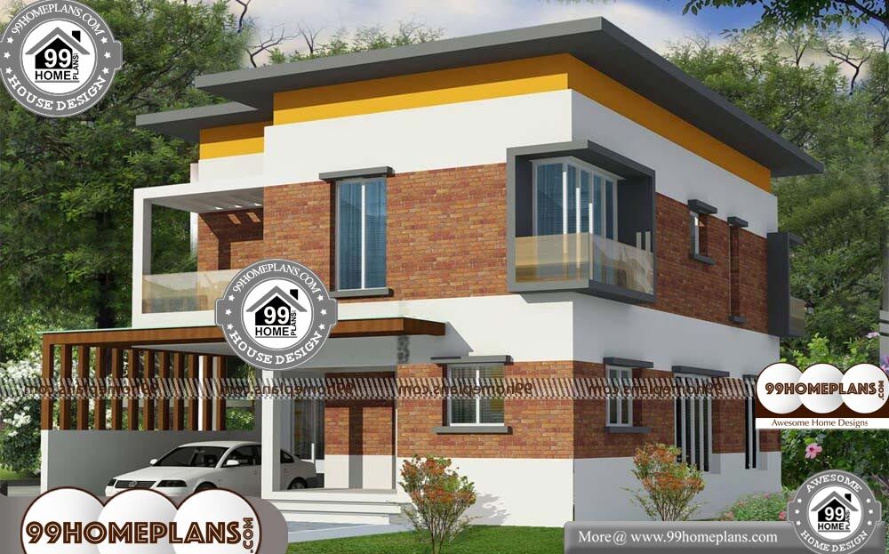 House Plans Brick - 2 Story 1450 sqft-Home 