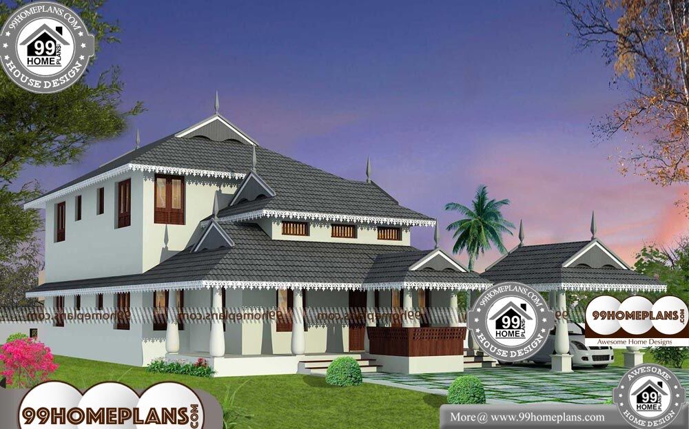 House Plans Kerala Traditional - 2 Story 2448 sqft-Home