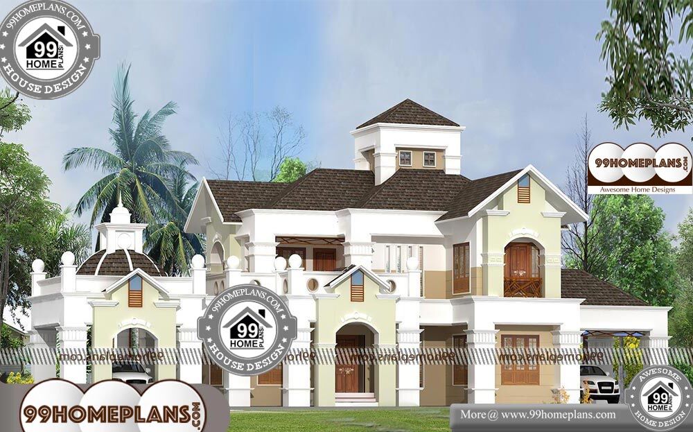 Indian Bungalows Design - 2 Story 2586 sqft-Home