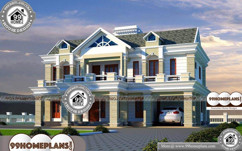 Indian Home Construction Plans - 2 Story 2950 sqft-Home