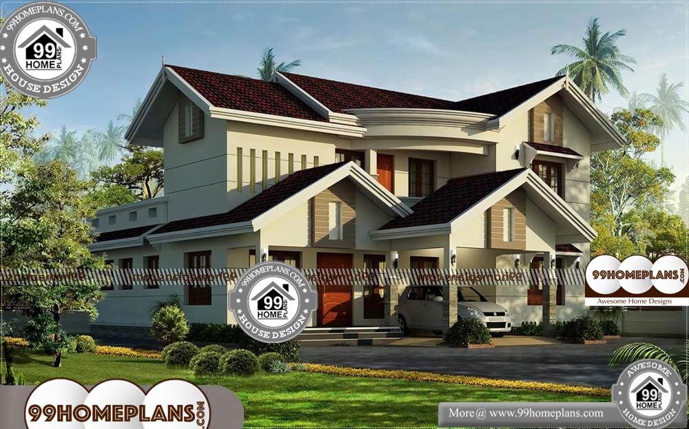 Indian Home Design Floor Plans - 2 Story 2525 sqft-Home