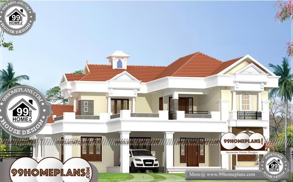Indian Home Design Plans With Photos - 2 Story 2560 sqft-Home