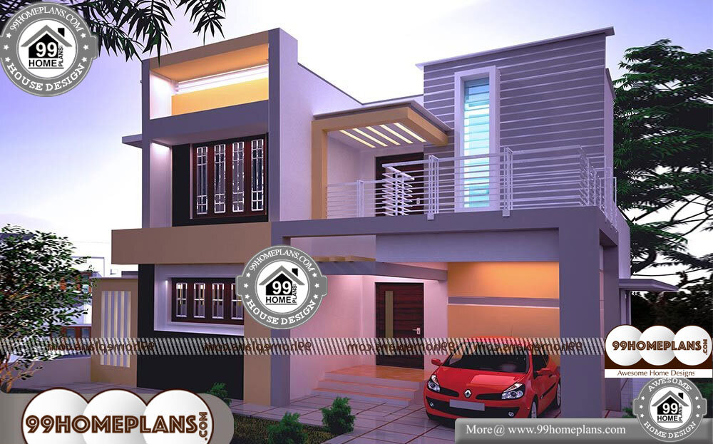 Indian House Exterior Design - 3 Story 1538 sqft-Home