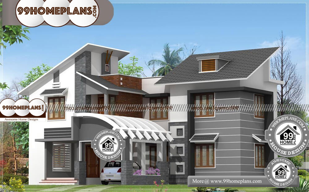 Indian House Front Design - 2 Story 2750 sqft-Home