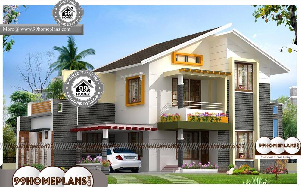 Indian House Plans With Photos 750 - 2 Story 1850 sqft-Home