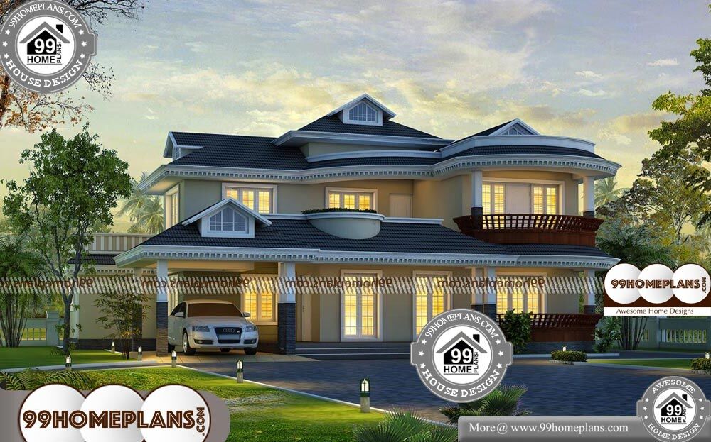 Indian Modern House Plans With Photos - 2 Story 2827 sqft-Home