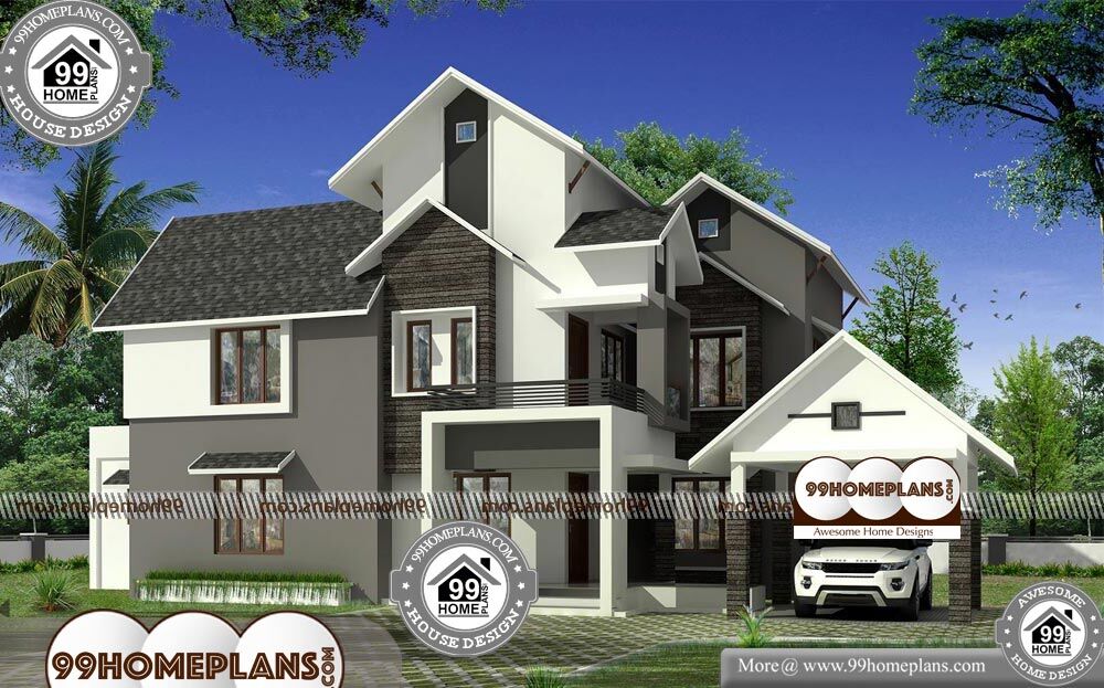 Indian ModernIndian Modern House Plans Designs With Photos - 2 Story 2850 sqft-Home