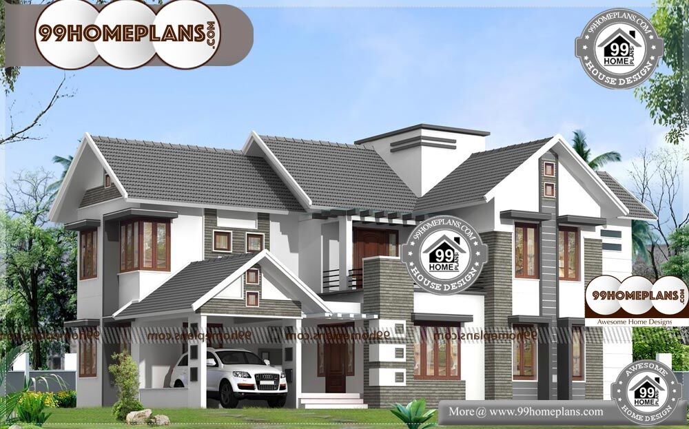 Indian Simple House Design - 2 Story 2798 sqft-Home