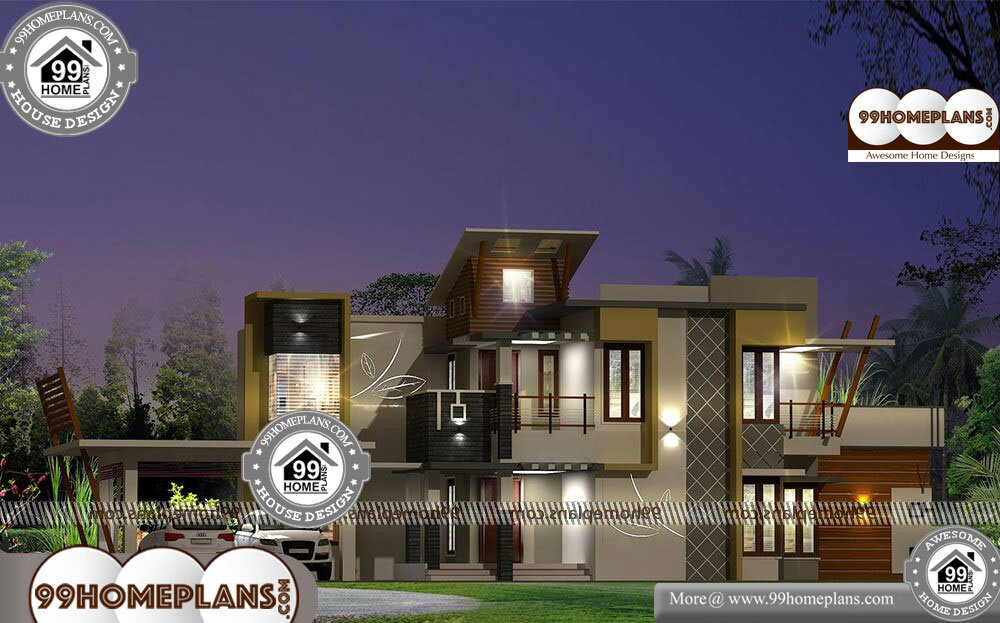 Kerala Contemporary House Elevations - Single Story 2964 sqft-Home