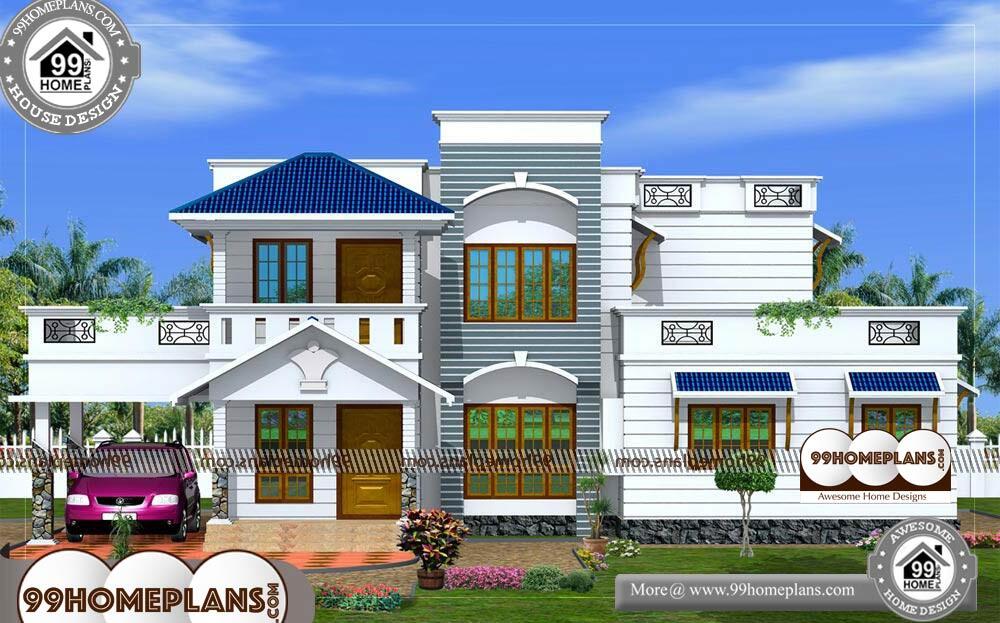 Kerala House Plans With Cost - 2 Story 2200 sqft-Home
