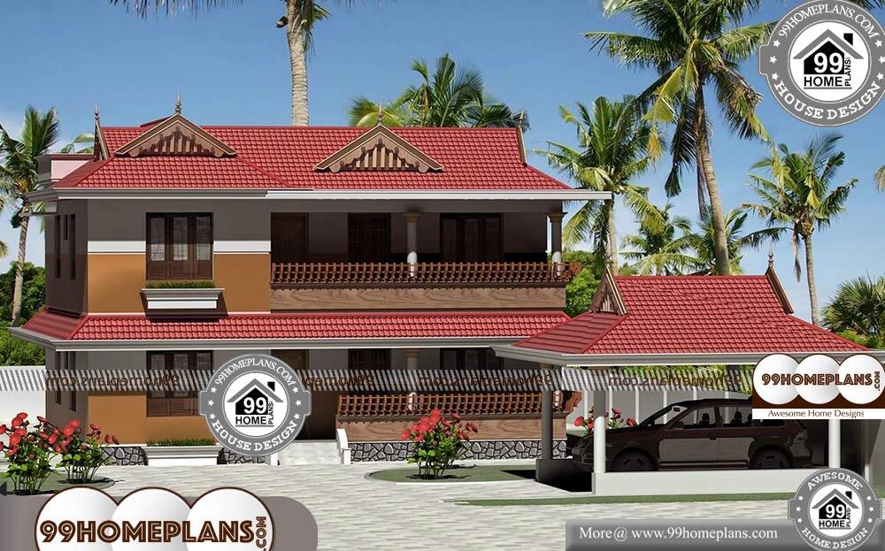 Kerala Illam House Plans - 2 Story 2350 sqft-Home