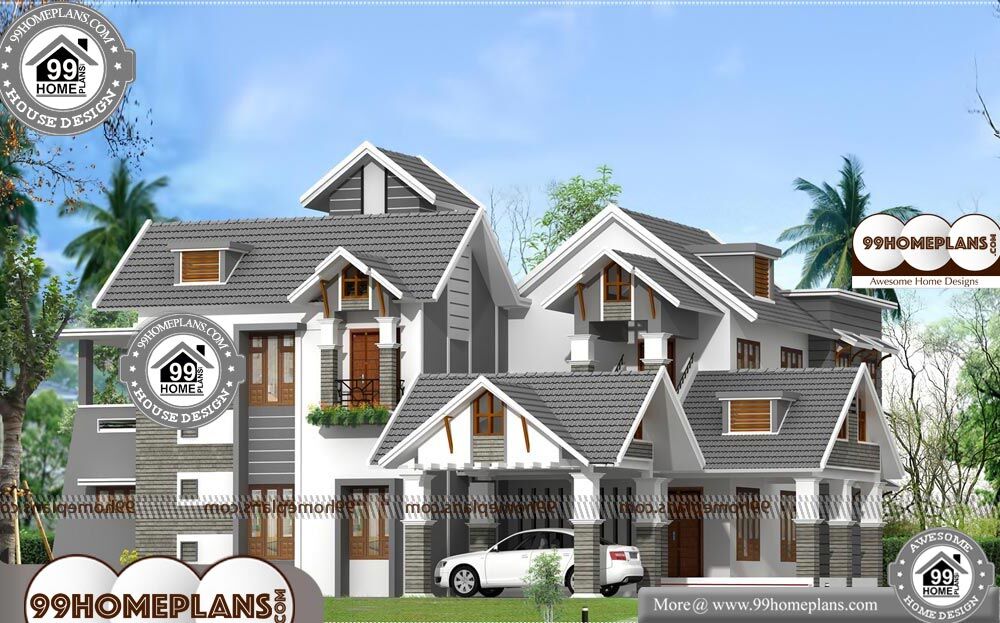 Kerala Style House Plans - 2 Story 4100 sqft-Home