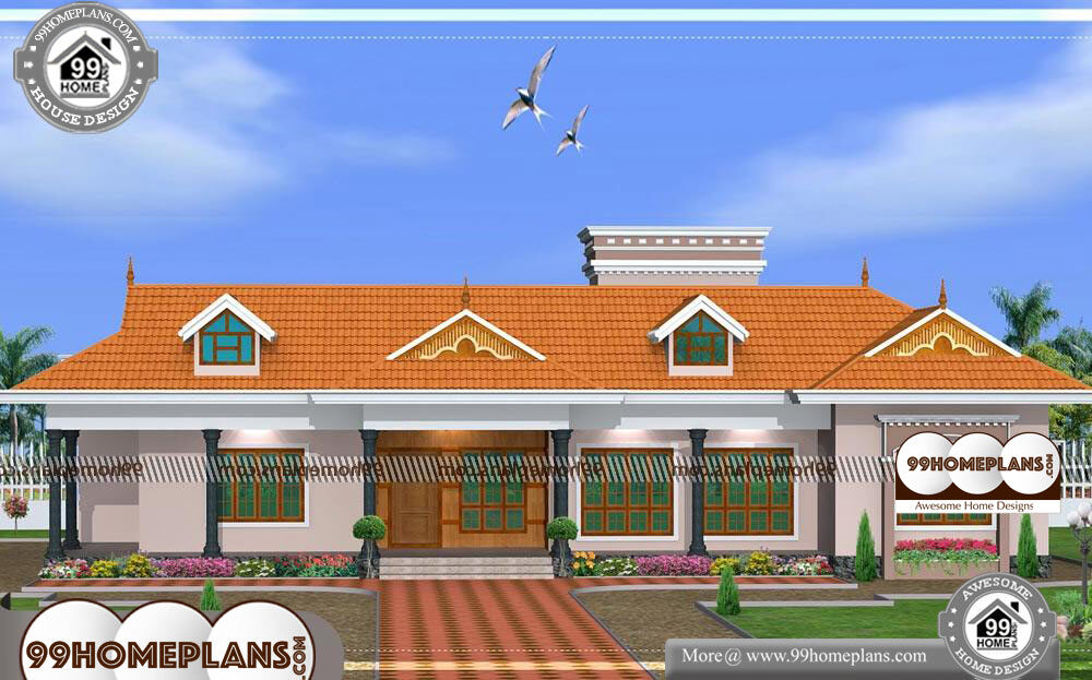  Kerala Style Single Floor House Plans And Elevations  with 