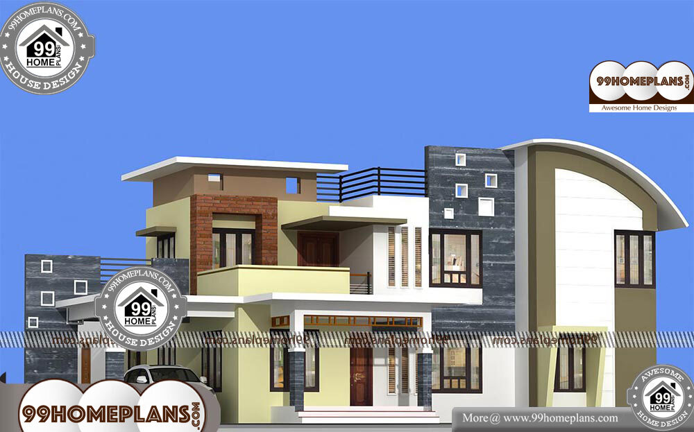 Low Cost 4 Bedroom House Plans - 2 Story 2955 sqft-Home