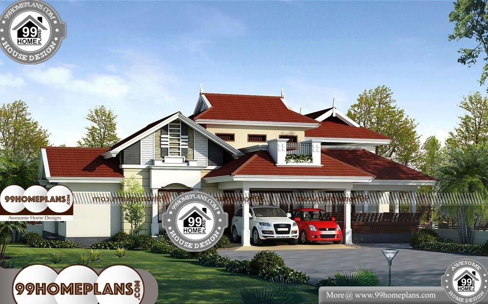 Low Cost House Plans - 2 Story 2200 sqft-Home