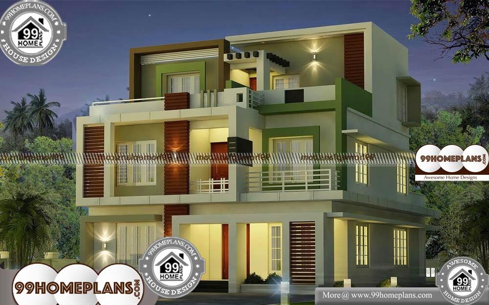 Low Cost Housing Floor Plan - 3 Story 3278 sqft-Home