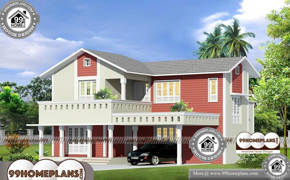 Modern Home Design Plans - 2 Story 1980 sqft-Home