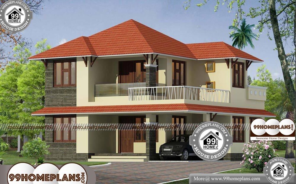 Modern Home Elevation Design - 2 Story 1870 sqft-Home