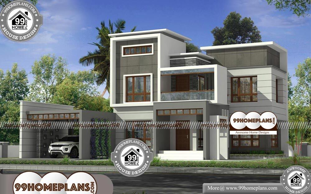 Modern House Plans In Kerala - 2 Story 3335 sqft-Home