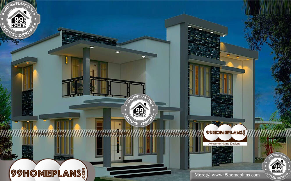 Modern House Plans With Photo - 2 Story 2400 sqft-Home