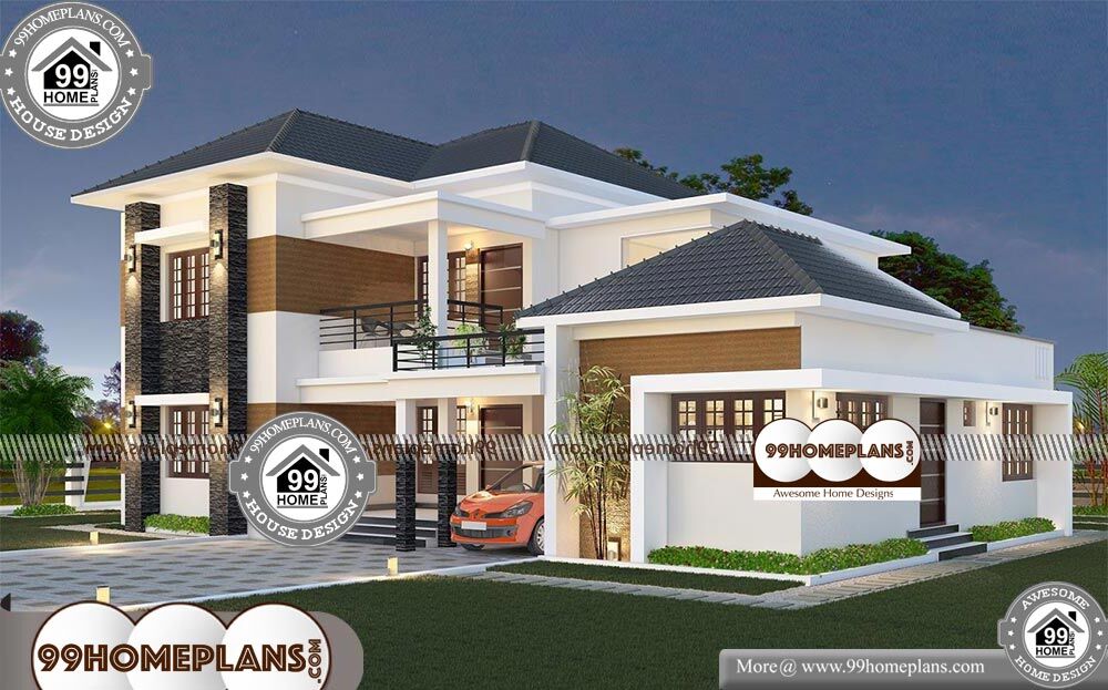Modern House Plans With Photos - 2 Story 3290 sqft-Home