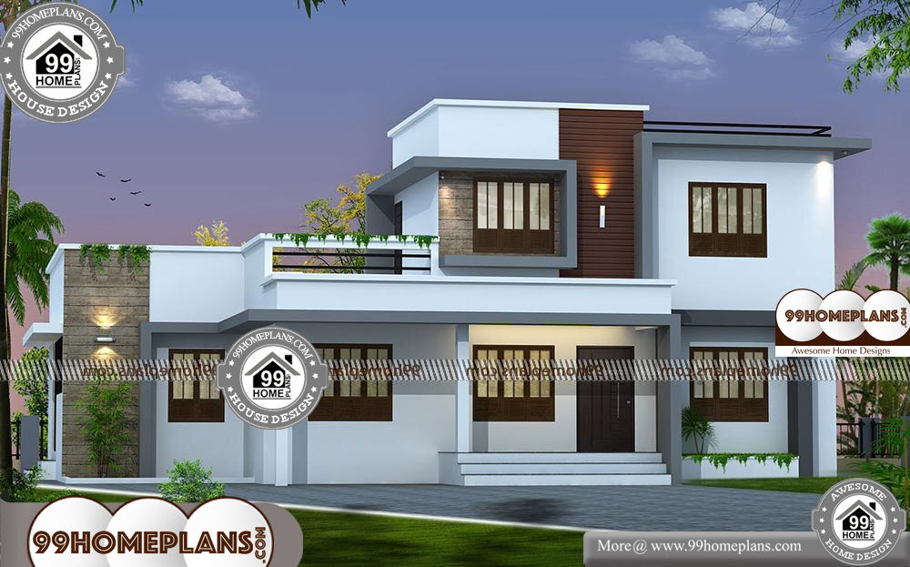 Modern Indian House Plans - 2 Story 2154 sqft-Home