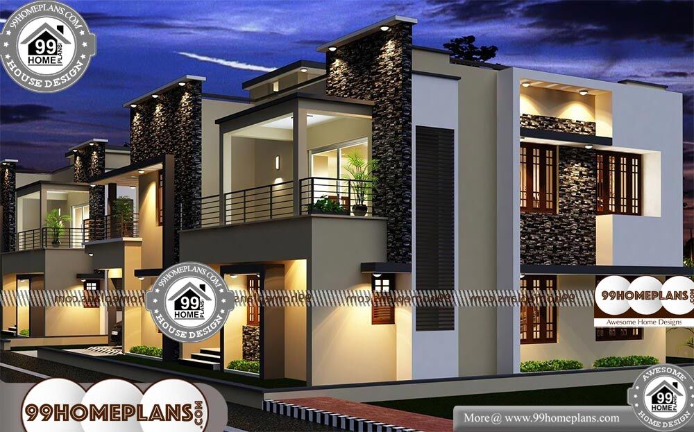 Modern Long House Plans - 2 Story 3971 sqft-Home