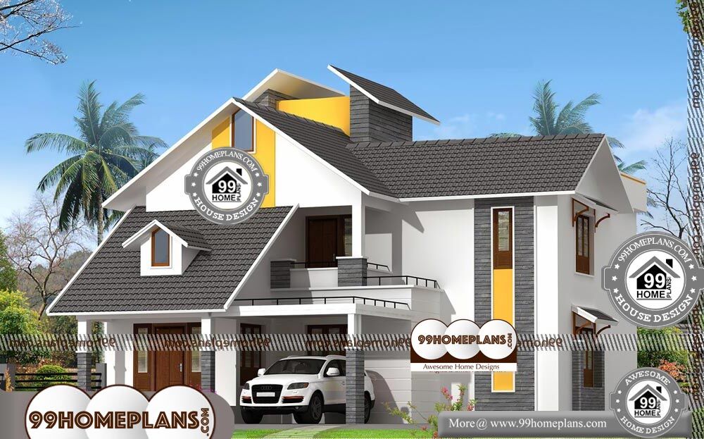 Narrow Lot House Plans - 2 Story 2324 sqft-Home