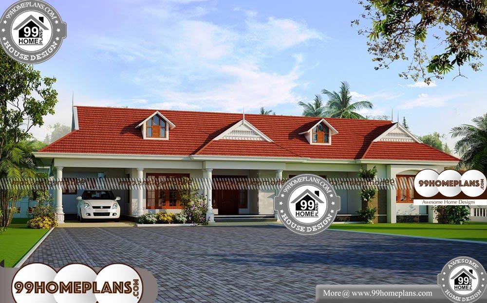 Single Floor Home Front Design - Single Story 3000 sqft-Home