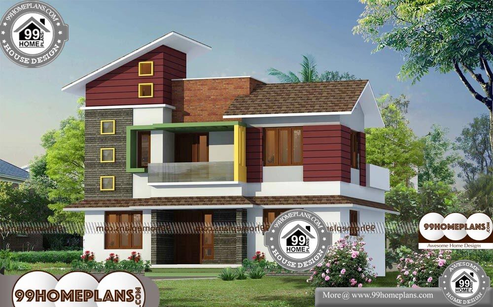 Small Brick House Plans - 2 Story 1440 sqft-Home