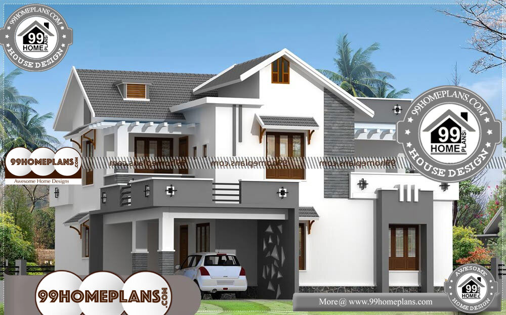 Small House Plans Indian Style - 2 Story 2303 sqft-Home