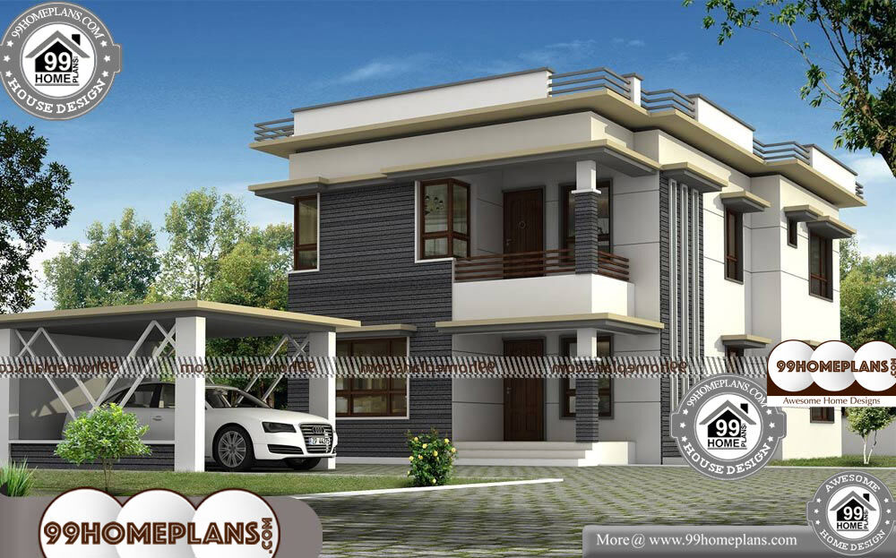 Small House With Garage Plans - 2 Story 2343 sqft-Home