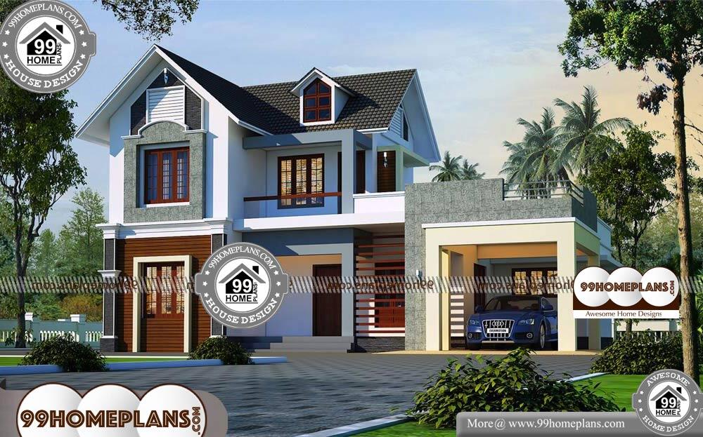 Three Bedroom House Plans - 2 Story 2205 sqft-Home