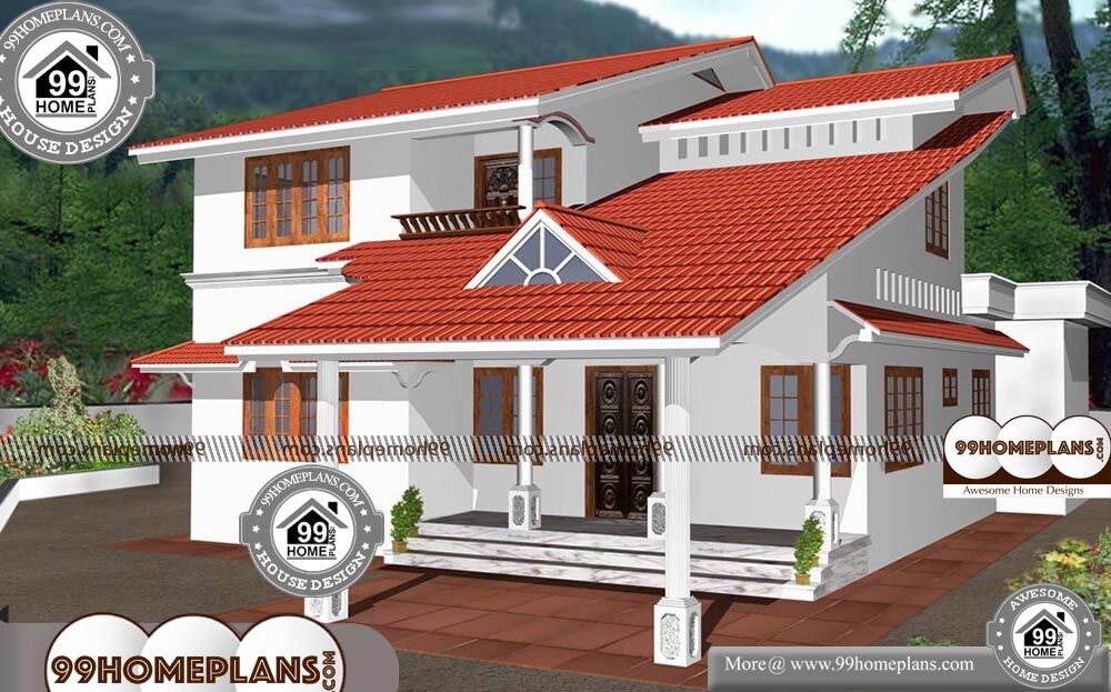 Traditional Kerala Home Plans - 2 Story 1900 sqft-Home