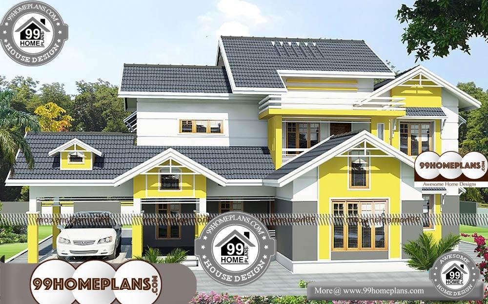 Traditional Kerala Style House Designs - 2 Story 3496 sqft-Home